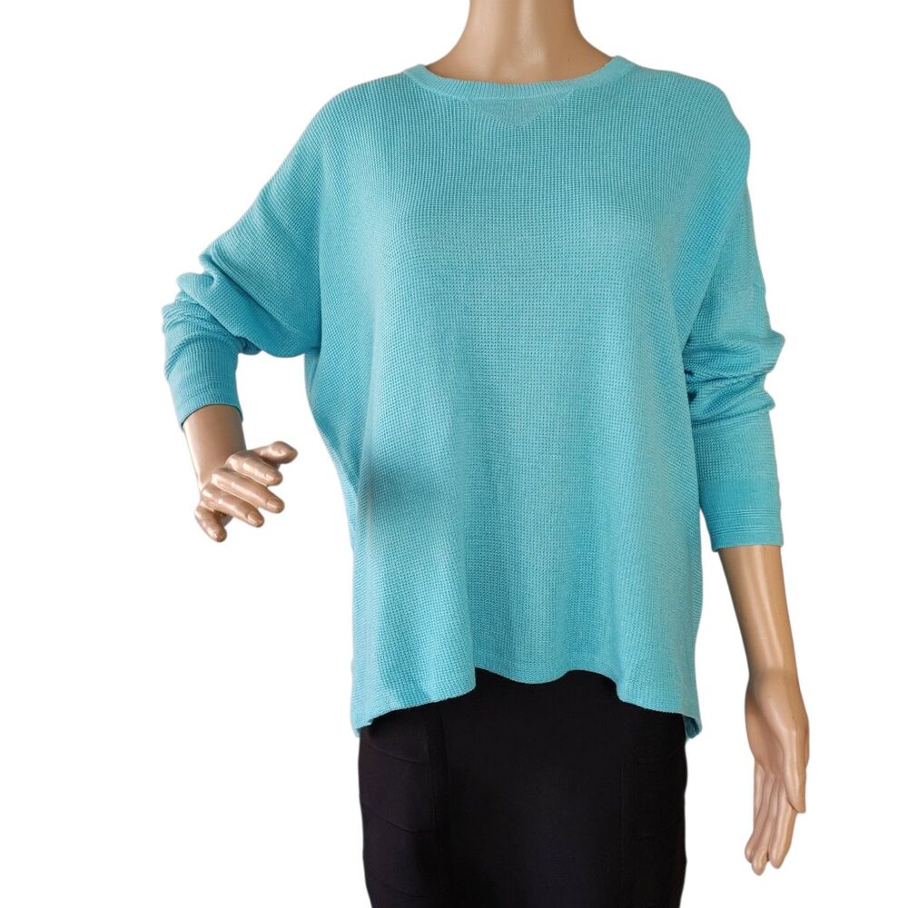 Polo Ralph Lauren 2016 Showroom Sample Blue Cotton Cashmere Knit Sweater XS
